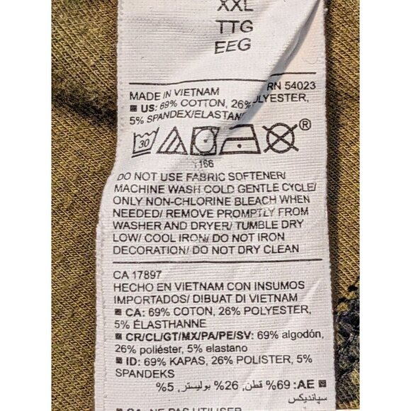 Old Navy Active Dynamic Fleece Mens XXL Hoodie Sweatshirt Camo Green - Picture 4 of 4